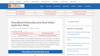 
                            9. Uttarakhand Scholarship 2019 Check Online …