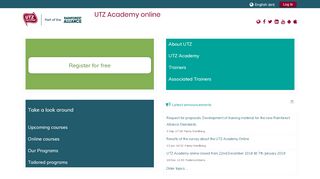 
                            8. UTZ Academy online