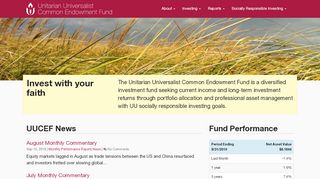 
                            5. UU Common Endowment Fund