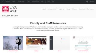 
                            8. UVa-Wise Faculty and Staff Resources