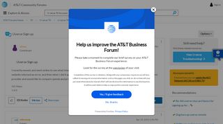 
                            7. Uverse Sign up - AT&T Community