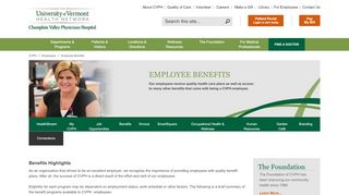 
                            3. UVM Health Network - CVPH - Employee Benefits - CVPH.org