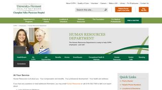 
                            5. UVM Health Network - CVPH - Human Resources Department