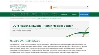 
                            7. UVM Health Network | Porter Medical Center