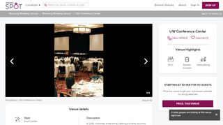 
                            8. UW Conference Center Weddings | Get Prices for Wedding Venues in ...