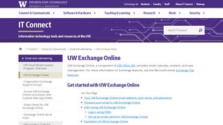 
                            5. UW Exchange Online | IT Connect