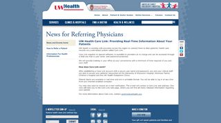 
                            4. UW Health Care Link: Providing Real-Time Information About Your ...