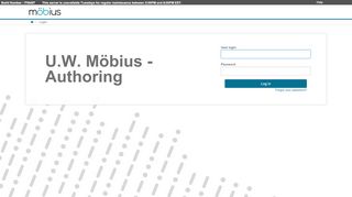 
                            1. U.W. Möbius - Authoring - Login