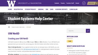 
                            8. UW NetID | Student Systems Help Center