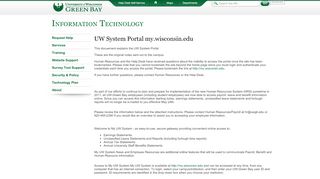 
                            8. UW System Portal my.wisconsin.edu - UKnowIT - UW-Green Bay