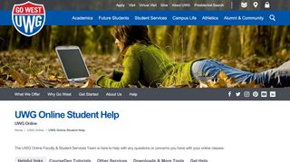 
                            9. UWG | UWG Online Student Help