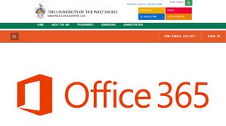 
                            5. UWI OFFICE 365 - uwi.edu