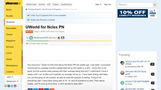 
                            5. UWorld for Nclex PN - NCLEX Exam & Programs - allnurses