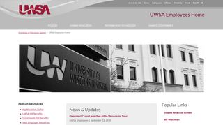 
                            1. UWSA Employees Home - University of Wisconsin System