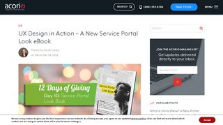 
                            6. UX Design in Action - A New Service Portal Look eBook | Acorio