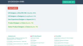 
                            5. UX Design Jobs - User Experience Job Board