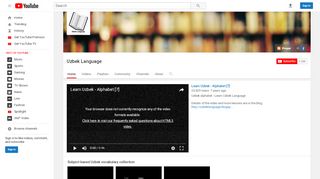 
                            6. Uzbek Language - YouTube