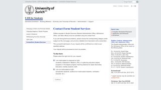 
                            4. UZH for Students - email - UZH