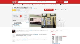 
                            4. V & K Financial Services - 43 Reviews - Tax Services - 730 S Central ...