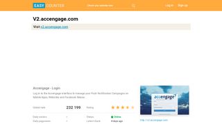 
                            5. V2.accengage.com: Accengage - Login - Easy Counter