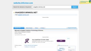 
                            2. vaagdevi.winnou.net at WI. Welcome to Vaagdevi Institute of ...