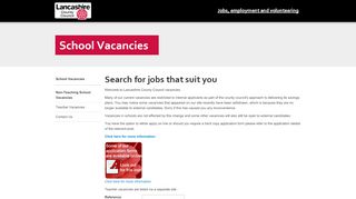 
                            3. Vacancies Home - lancashire.gov.uk