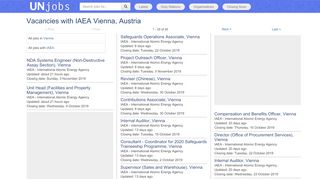 
                            7. Vacancies with IAEA Vienna, Austria | UNjobs