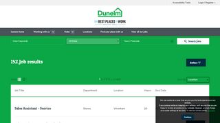 
                            3. Vacancy Search Results - Dunelm Careers