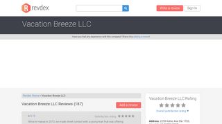 
                            8. Vacation Breeze LLC - revdex.com