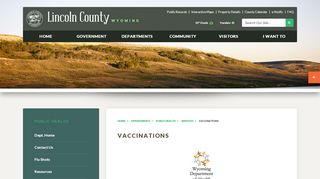 
                            9. Vaccinations - Welcome to Lincoln County, WY