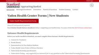 
                            5. Vaden Health Center Forms | New Students | Approaching Stanford ...