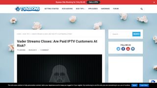 
                            4. Vader Streams Closes: Are Paid IPTV Customers At Risk? | TV ...