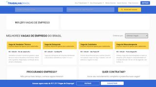 
                            5. Vagas de Emprego em todo o Brasil | Trabalha Brasil