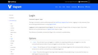 
                            3. vagrant login - Command-Line Interface - Vagrant by HashiCorp