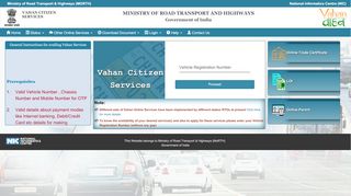 
                            3. VAHAN 4.0 (Citizen Services)