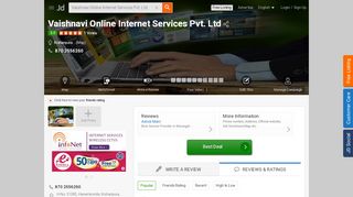 
                            4. Vaishnavi Online Internet Services Pvt. Ltd, Kishanpura - Internet ...