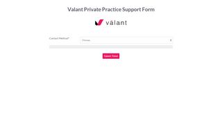 
                            8. Valant Support Forms