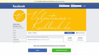 
                            5. Valentinas-Kochbuch.de - Community | Facebook