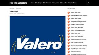 
                            8. Valero Sign – Tattoo Collections