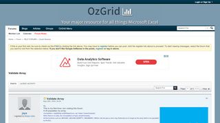 
                            9. Validate Array - Free Excel\VBA Help Forum