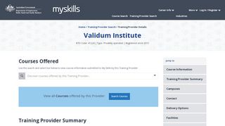 
                            1. Validum Institute - 41224 - MySkills