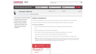 
                            8. Valkyrie Dashboard, Online Antivirus Scan, Valkyrie ... - Comodo Help