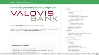 
                            7. Valovis Bank (Karstadt Quelle Bank, Targobank)