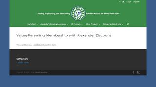 
                            5. ValuesParenting Membership - ValuesParenting