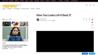 
                            6. Valve Tour Leaks Left 4 Dead 3? - Kotaku