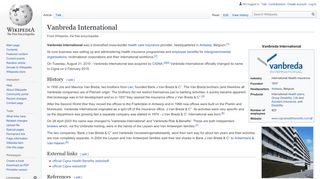 
                            2. Vanbreda International - Wikipedia