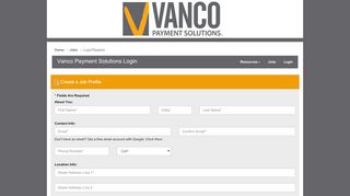 
                            7. Vanco Payment Solutions Login - vancopayments.hirecentric.com