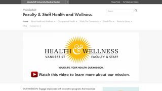 
                            3. Vanderbilt Faculty & Staff Health and Wellness - Vanderbilt University ...