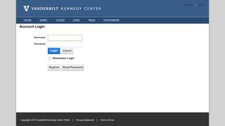 
                            8. Vanderbilt Kennedy Center > Login