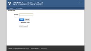 
                            6. Vanderbilt Kennedy Center UCEDD > Login